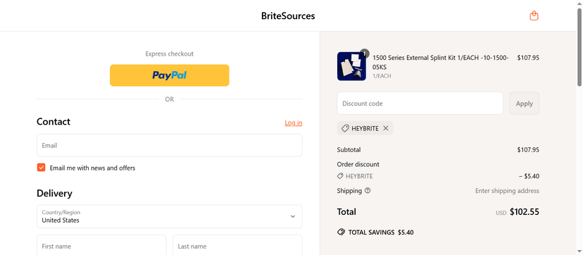 20% Off on Healthcare Equipment at BriteSources  - Claim Your Discount